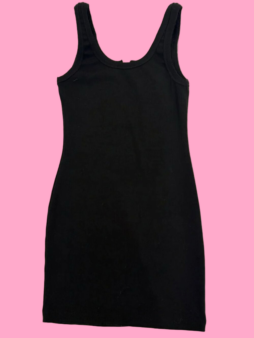 Signature 8 Black Ribbed Tank Dress - Picture 2 of 6